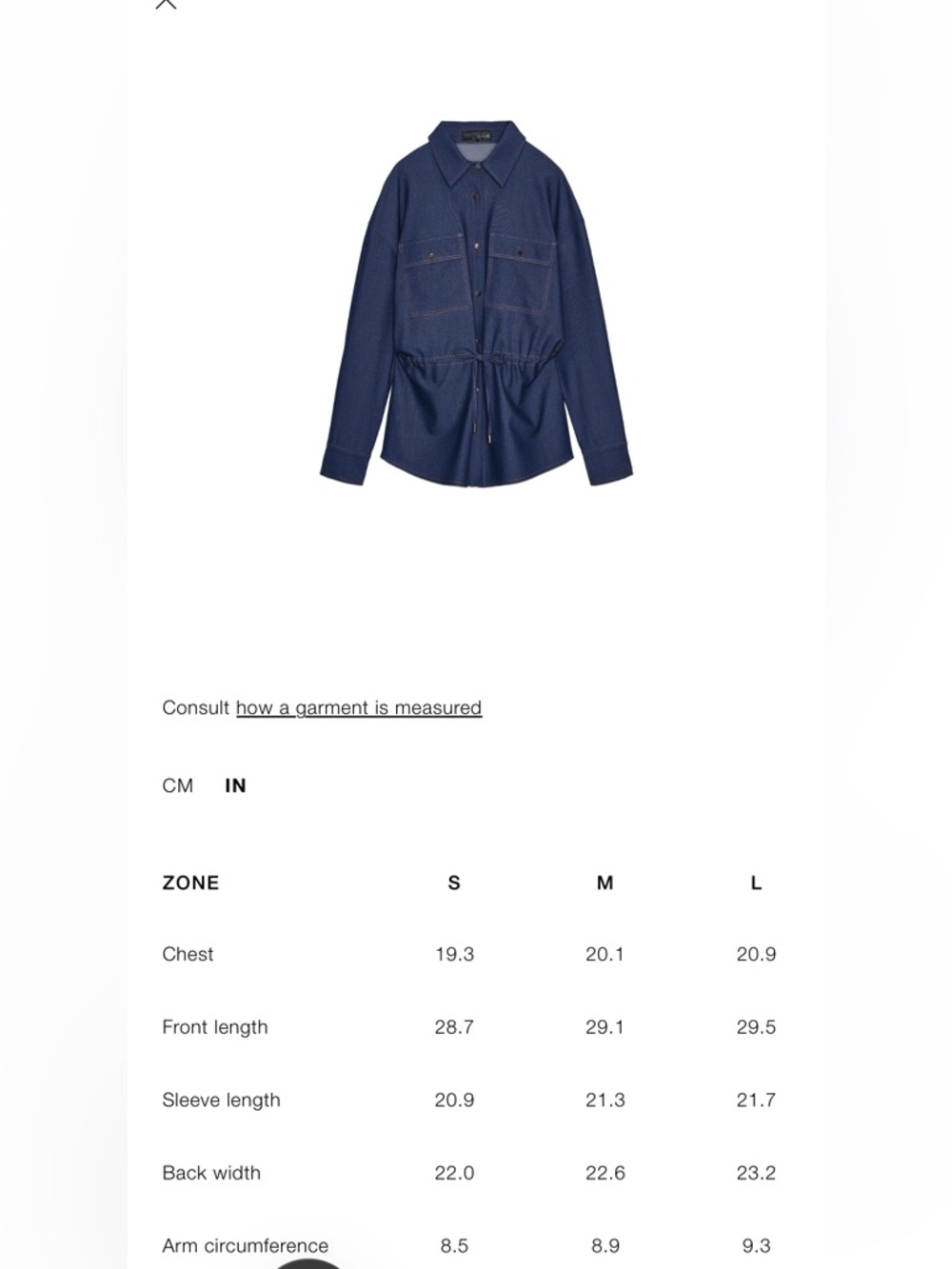 Zara NWT chambray set - Picture 9 of 16